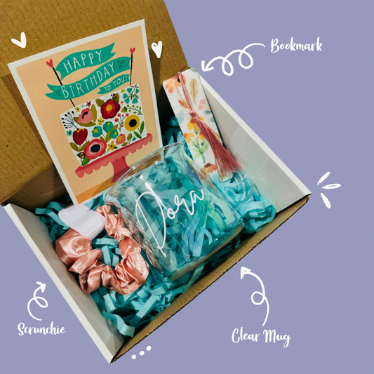 Happy Birthday- Flower Gift Box
