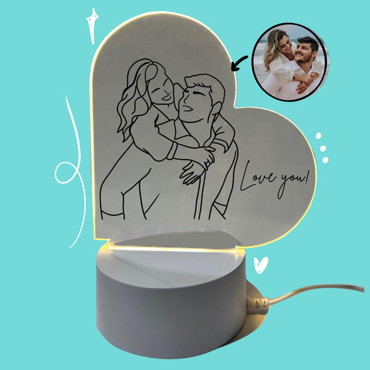 Heart lamp
