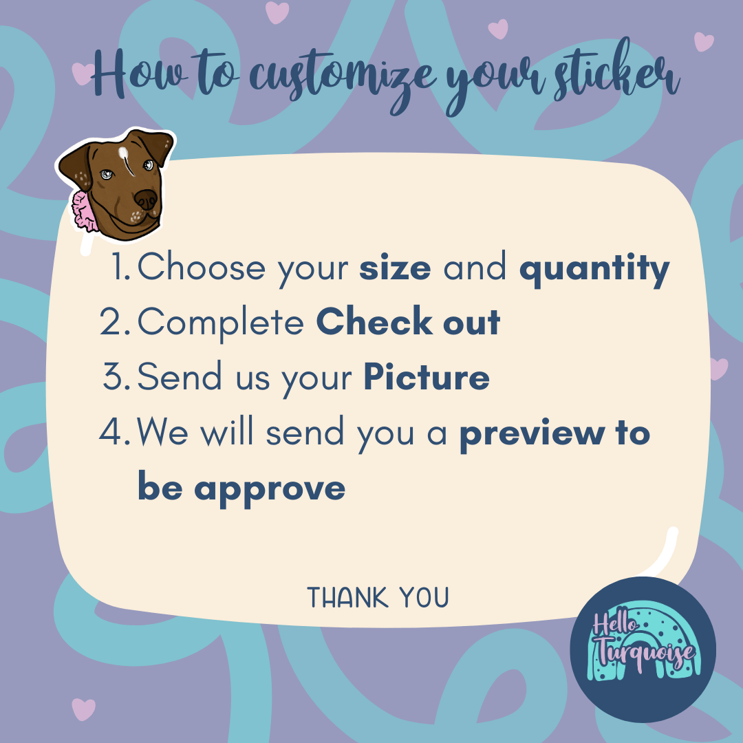 Pet face stickers