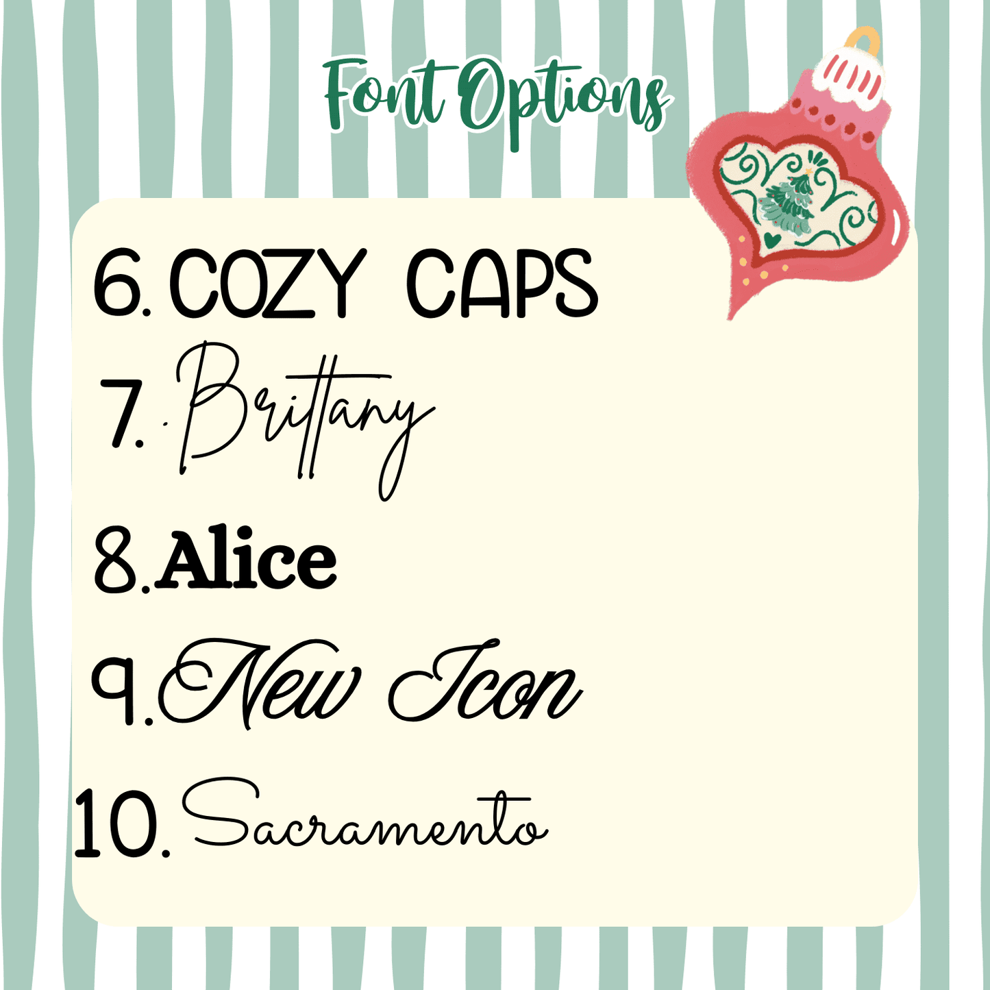 Personalized Ornaments