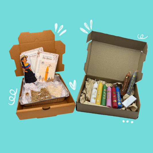 Kit año viejo y Velas Personalizadas